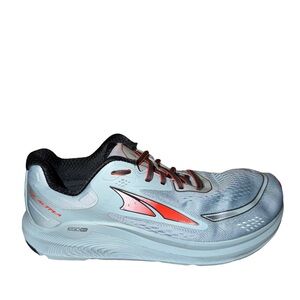 Men's Altra eco max Light Blue Running Swim Shoe with Red Accent size 9.5